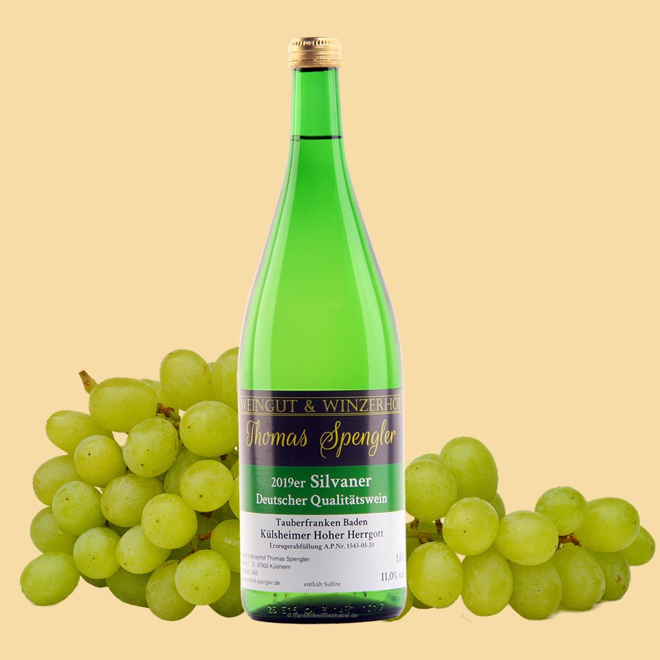 2019er Silvaner - 1L Flasche mit Etikett